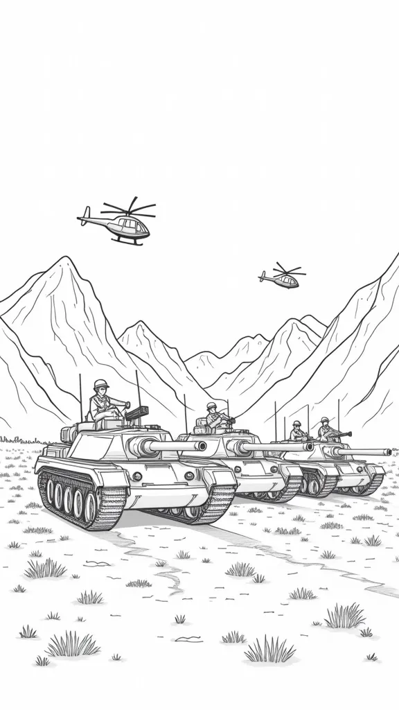 military army coloring pages